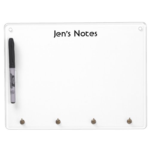 Personalized Dry Erase Board with Key Holder Zazzle