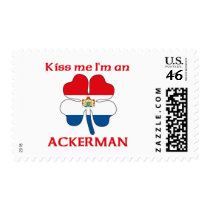 Personalized Dutch Kiss Me I'm Ackerman Postage Stamp