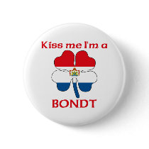 Personalized Dutch Kiss Me I'm Bondt buttons