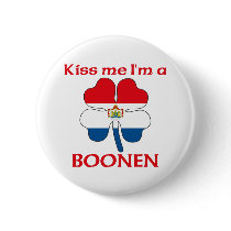 Personalized Dutch Kiss Me I'm Boonen buttons
