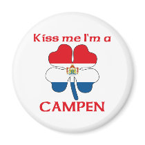 Personalized Dutch Kiss Me I'm Campen magnets