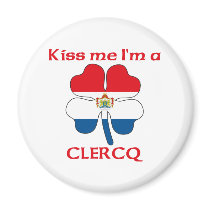 Personalized Dutch Kiss Me I'm Clercq magnets
