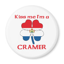 Personalized Dutch Kiss Me I'm Cramer magnets