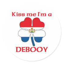 Personalized Dutch Kiss Me I'm Debooy stickers