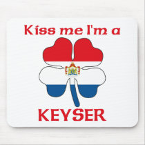 Personalized Dutch Kiss Me I'm Keyser mousepads