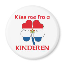 Personalized Dutch Kiss Me I'm Kinderen magnets