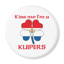 Personalized Dutch Kiss Me I'm Kuipers magnets