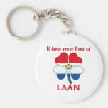 Personalized Dutch Kiss Me I'm Laan Keychain