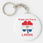 Personalized Dutch Kiss Me I'm Laren Keychain