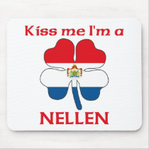 Personalized Dutch Kiss Me I'm Nellen mousepads