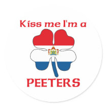 Personalized Dutch Kiss Me I'm Peeters stickers