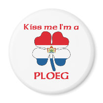 Personalized Dutch Kiss Me I'm Ploeg magnets