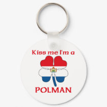 Personalized Dutch Kiss Me I'm Polman keychains