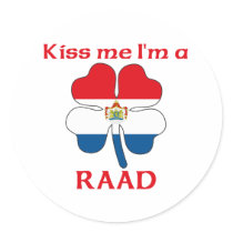 Personalized Dutch Kiss Me I'm Raad stickers