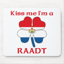Personalized Dutch Kiss Me I'm Raadt mousepads