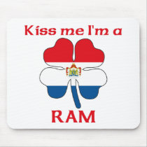Personalized Dutch Kiss Me I'm Ram mousepads