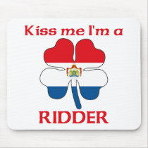 Personalized Dutch Kiss Me I'm Ridder mousepads