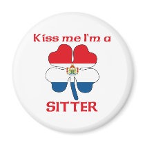 Personalized Dutch Kiss Me I'm Sitter magnets