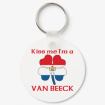 Personalized Dutch Kiss Me I'm Van Beeck keychains