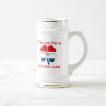 Personalized Dutch Kiss Me I'm Van Der Laan mugs