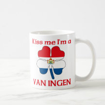 Personalized Dutch Kiss Me I'm Van Ingen Mug