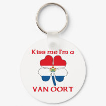 Personalized Dutch Kiss Me I'm Van Oort keychains