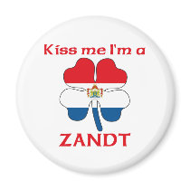 Personalized Dutch Kiss Me I'm Zandt magnets