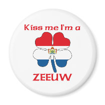 Personalized Dutch Kiss Me I'm Zeeuw magnets