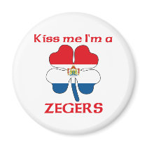 Personalized Dutch Kiss Me I'm Zegers magnets