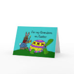 Personalized Easter card with a turtle
