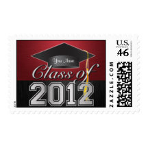 Personalized Elegant Class of 2012 Graduation Stamp