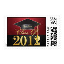 Personalized Elegant Class of 2012 Graduation Postage Stamps