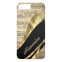 Personalized elegant music sheet iPhone 7 plus case