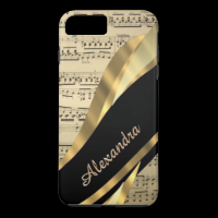Personalized elegant music sheet iPhone 7 plus case