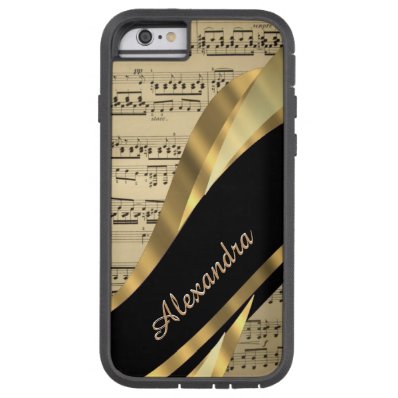 Personalized elegant music sheet tough xtreme iPhone 6 case