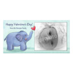 Personalized Elephant Valentine's Day Photo Cards