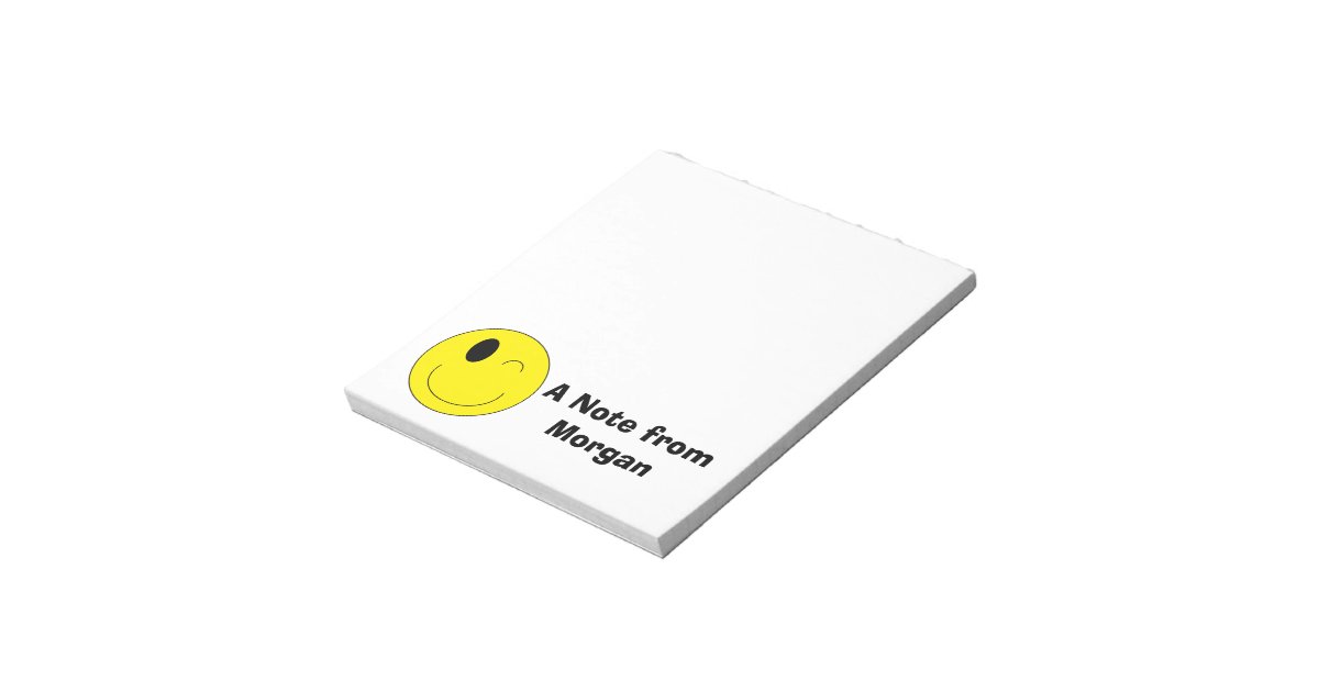 Personalized Emoji Notepad Zazzle