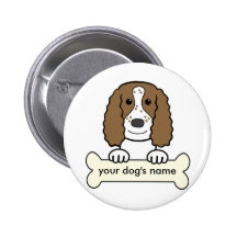 Personalized English Cocker Spaniel Buttons