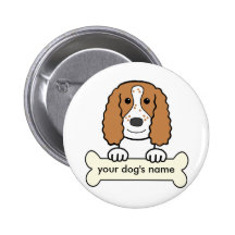 Personalized English Cocker Spaniel Buttons