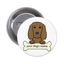 Personalized English Cocker Spaniel Pins