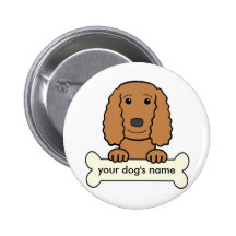 Personalized English Cocker Spaniel Pins