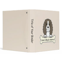 Personalized English Springer Spaniel Vinyl Binders