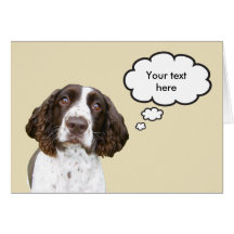 Personalized English Springer Spaniel Card