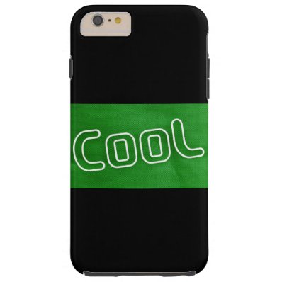 Personalized Fabric Green Textile Cool Tough iPhone 6 Plus Case