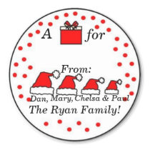 Personalized Family Gift Sticker by SweetRascal Personalized Family Gift Sticker