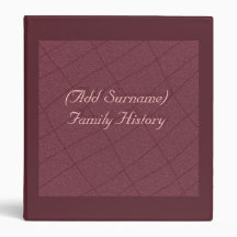 Personalized Family History Binder