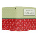 Personalized Family Holiday Recipe Binder
