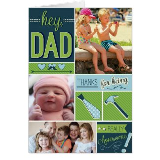 Personalized Fathers Day Card with Photos