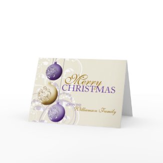 Personalized Festive Christmas Card