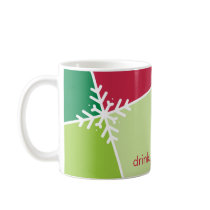 PERSONALIZED FESTIVE MUG :: modernista snowflake 5